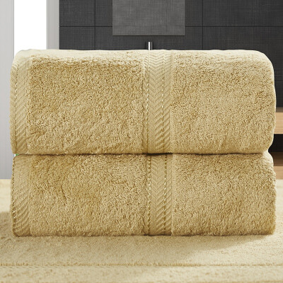 

Yamen amain towel textile five-star hotel cotton bath towel to increase thick cotton bath towel shallow coffee color 680g 68 152cm