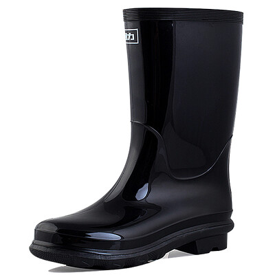 

Pull back rain boots men&39s high tube waterproof anti-skid shoes shoes outdoor boots sets of shoes HXL838 black tube 42 yards