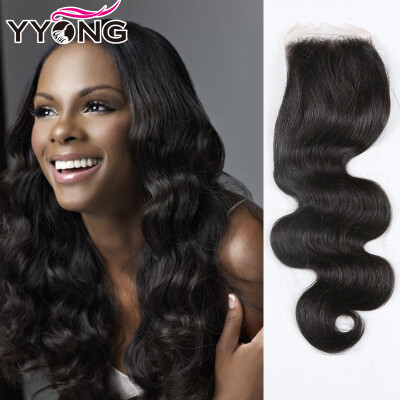 

YYONG Natural Virgin Peruvian Hair Closure YYONG Virgin Hair Peruvian Hair Closure 3 Part Human Hair Closure Free Shipping