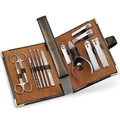 

Jingdong Supermarket 777 Nail Knife Set Nail Clamp Clamp Repair Beauty Set 13 Piece NTS-6027 Mocha Brown Import