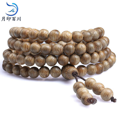 

Moon India hundred mountains 108 incense bracelet multi-layer multi-circle incense Buddha beads hand string about 8mm