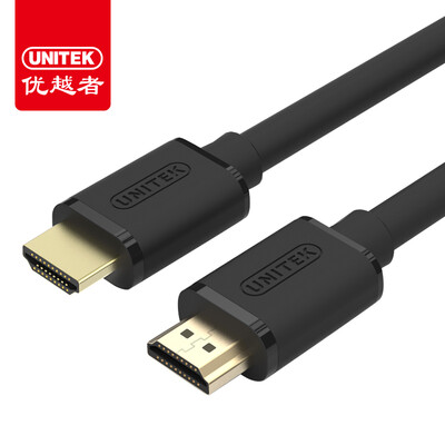 

(UNITEK) hdmi line версия 2.0 3D цифровая линия высокой четкости 2K * 4K 1 метр компьютер телевизор видео кабель ноутбук проектор кабель дисплея черный Y-C136Q