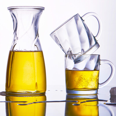 

Jingdong supermarket] hi Bi (Scybe) Oden fashion creative thickening glass cup cold kettle 5 sets