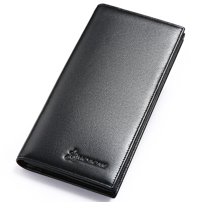 

Scarecrow MEXICAN men wallet fashion business long paragraph men wallet long money chuck first layer of leather MYX30513M-02930 black