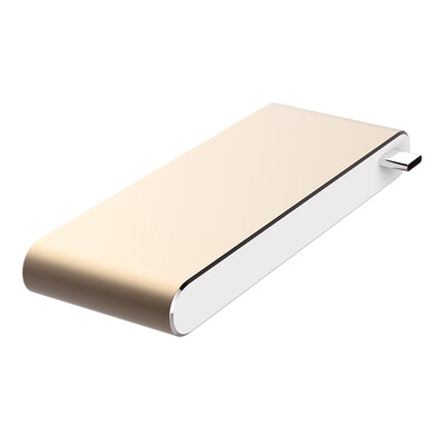

BIAZE новый ноутбук Apple MacBook Pro аксессуары концентратор концентратора конвертера usb-c Тип-c адаптер для двух USB3.0 SD-карт-ридер R1-gold