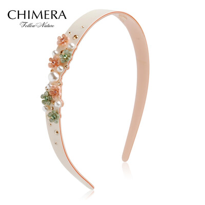 

Chimera (CHIMERA) hair ornaments head warm spring wide hair band hoop hair hoop hair apricot