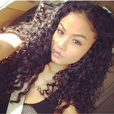 

180 Density Lace Front Wig Brazilian Deep Curly Full Lace Human Hair Wigs Baby Hair For Black Women Lace Front Human Hair Wigs