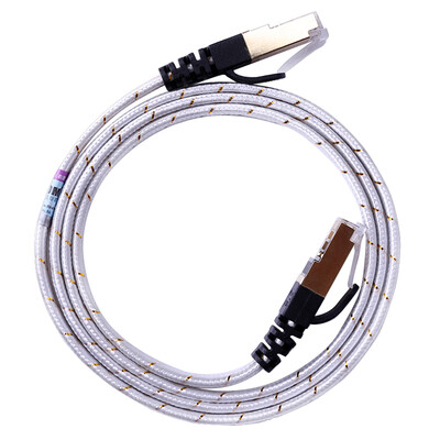 

Pukang (AMPCOM) AMCAT7GD1810 гигабитного семь типов плоских кабелей CAT7 соединительных шнуров гальваническим бескислородной меди Экранированный кабель подключен компьютерные сети шампанского 10 м
