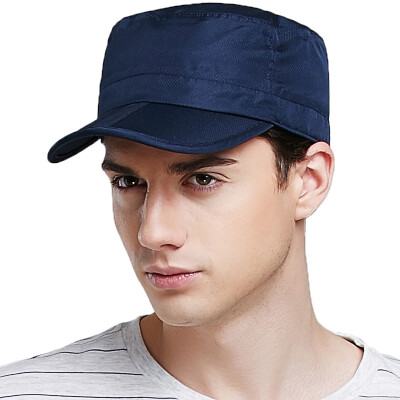 

【Jingdong Supermarket】 Lan Shiyu M0390 flat top men baseball cap outdoor folding fold sunscreen cap deep green