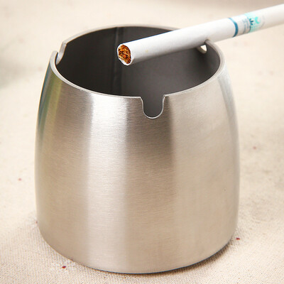 

Ou Runzhe creative stainless steel ashtray large windproof