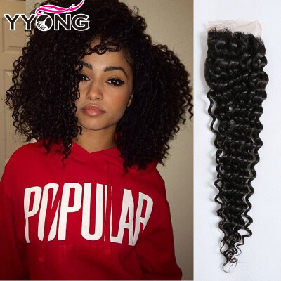 

Malaysian Curly Wave Closure Malaysain Virgin Hair Curly Wave Closure 8"-30" Free/Middle/Three Part 4X4 Swiss Human Hair Closure
