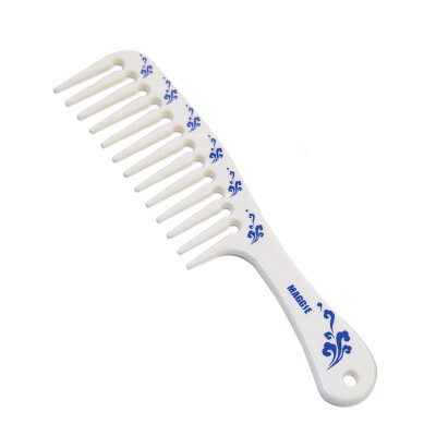 

Jingdong Supermarket] Mei Ji (MAGGIE) comb combs wide-tooth large-size comb combs combs 2534 blue and white porcelain color