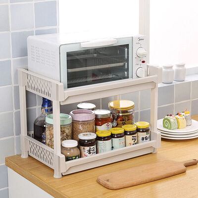 

ShuangQing bathroom shelf bathroom shelf Japanese desktop storage rack small 2 layer 7016