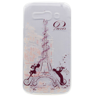 

Music tower Pattern Soft Thin TPU Rubber Silicone Gel Case Cover for Alcatel One Touch Pop C9