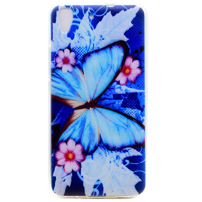 

Blue butterfly Pattern Soft Thin TPU Rubber Silicone Gel Case Cover for Huawei Honor 4A/Y6