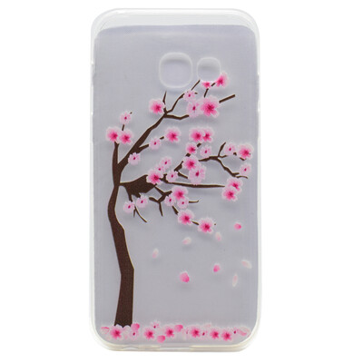 

Cherry tree Pattern Soft Thin TPU Rubber Silicone Gel Case Cover for SAMSUNG Galaxy A5 2017/A520