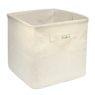 

Jingdong supermarket] wild wild kapok linen storage box large no cover 39L