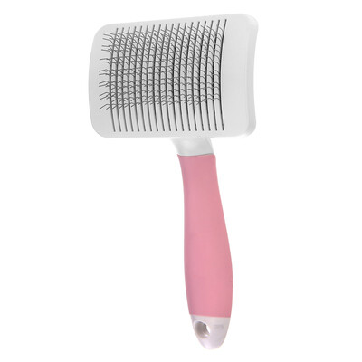 

Gold Pets GOLDPETS pet special comb plastic handle telescopic brush easy to clean without round head suitable for long hair pet pink