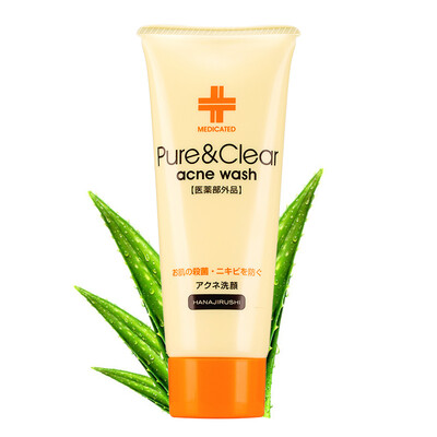 

HANAJIRUSHI anti-acne skin care facial cleanser 100g deep clean gentle cleansing acne men&women