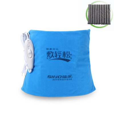 

Relaxing electric heat belt belt moxibustion package hot waist lumbar disc herniation Waist male and female hot pack Premier Blue letter music