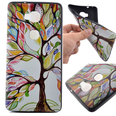 

Life tree Pattern Soft Thin TPU Rubber Silicone Gel Case Cover for Huawei Honor 5X/GR5