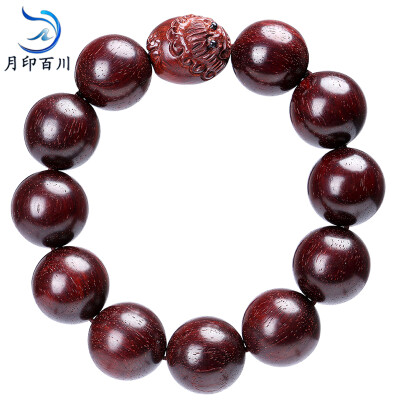 

Moon India Sea high-density lobular red sandalwood brave bracelet male&female models wooden ornaments Buddha beads bracelet