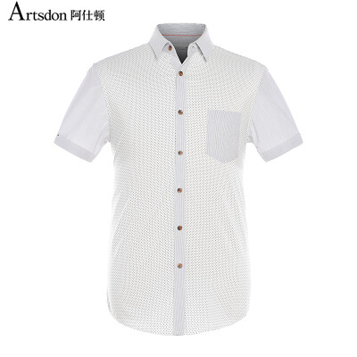 

Aston Summer Shirt Comfortable Business Casual Breathable Collar Men's Short Sleeve Shirt Blue 180 / XL A2170004