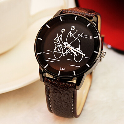 

Watch female watch fashion black and white cartoon belt simple needle buckle student fashion table YZL0540TH-4