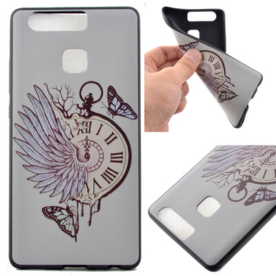 

Pocket watch Pattern Soft Thin TPU Rubber Silicone Gel Case Cover for HUAWEI P9