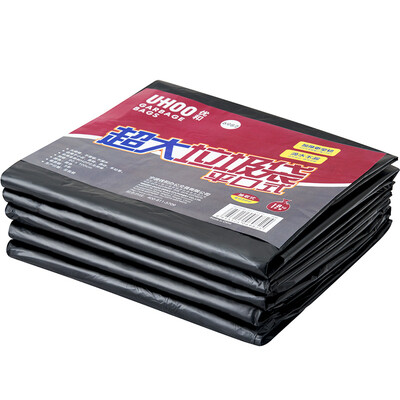 

Excellent and excellent (UHOO) 6986 thick garbage bags 120 * 140cm 50 / pack black commercial property