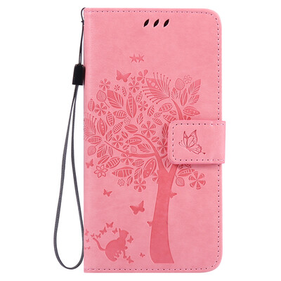 

Pink Tree Design PU кожа флип крышку кошелек карты держатель чехол для LG G5