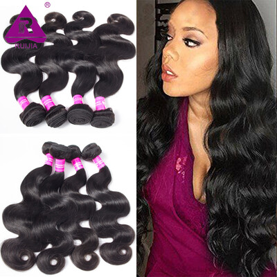 

Brazilian Virgin Hair Body Wave 4pc lot 100g 8-28inches 100 Human Hair Weave Bundles Brazilian Body Wave More Wavy Brazilian Hair