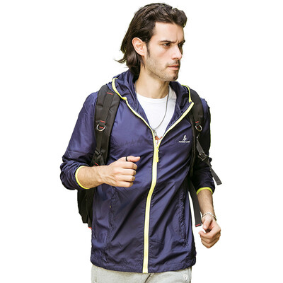 

Bioneer Pioneer Camp Skin Coat Men's Light Shade Skin Cloth 505025 Navy XL