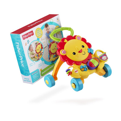 

Fisher-Price multi-functional early education Kai Chi toys sound and light lion trolley walker Y9854