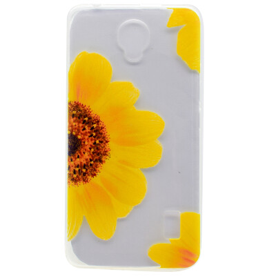 

Sunflower Pattern Soft Thin TPU Rubber Silicone Gel Case Cover for Huawei Y635