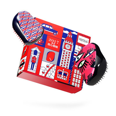 

Tangle Teezer Hair combs TT combs British Princess comb anti-static anti-knotting luxury portable eye color engraved British Lianhe comb gift box rice word flag big eyes glo & Ray cooperation section to send girlfriend to send his girlfriend to send his w