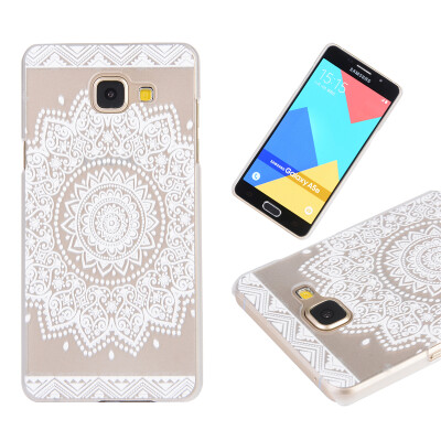 

White Flower Pattern Soft Thin TPU Rubber Silicone Gel Case Cover for Samsung Galaxy A7 2016/A710