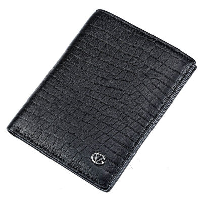 

Giovanni Valentino (GIOVANNI VALENTINO) Men's Wallets Cross Deer Leather Wallet Business Fashion Ticket Multi Cardholder Pitch 721113310 Black