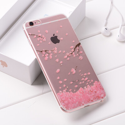 

Zi яблочный пирог яблочный 6 iphone6s телефон оболочки защитной оболочки Rhinestone Sakura 4,7 дюйма