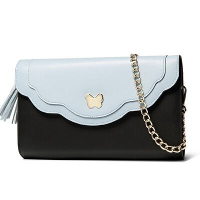 

Golf GOLF wear leather cowhide handbags fashion small shoulder bag classic Messenger bag black powder