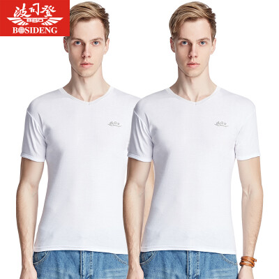 

BOSIDENG men&39s T-shirt BJN78045 cotton sweater men breathable shirt 2 white fitted