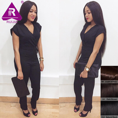 

Mink Brazilian Virgin Hair Straight 4 Bundles 4 Light Brown Straight Brazilian Hair Weave Bundles 2 Dark Brown Hair Extensions