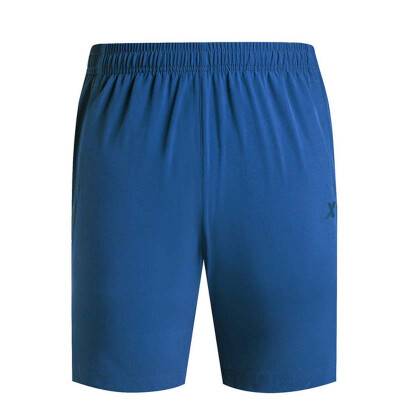 

Jingdong Supermarket] Xtep (XTEP) men's pants breathable casual woven pants comfortable micro-bullet running shorts 883229679338 deep blue