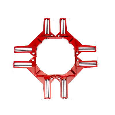 

MyMei New 90 Degree Right Angle Clip Corner Clamp Photo Picture Frame Clamps Tool Red