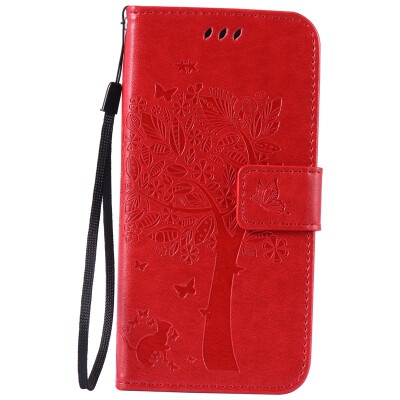 

Red Tree Design PU Leather Flip Cover Wallet Card Holder Case for SAMSUNG S6