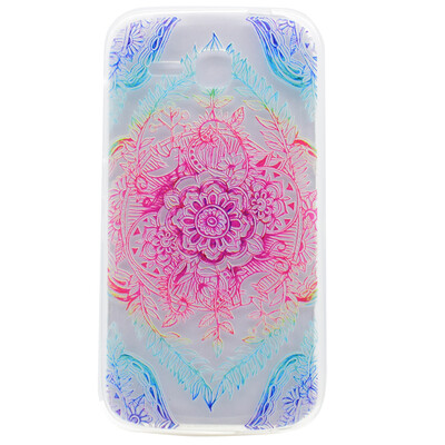 

Magic flower Pattern Soft Thin TPU Rubber Silicone Gel Case Cover for Huawei Ascend Y600