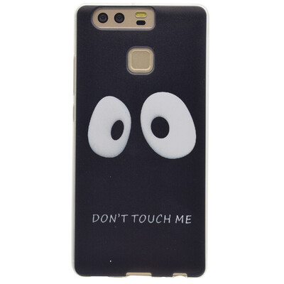

Do not touch me Pattern Soft Thin TPU Rubber Silicone Gel Case Cover for HUAWEI P9