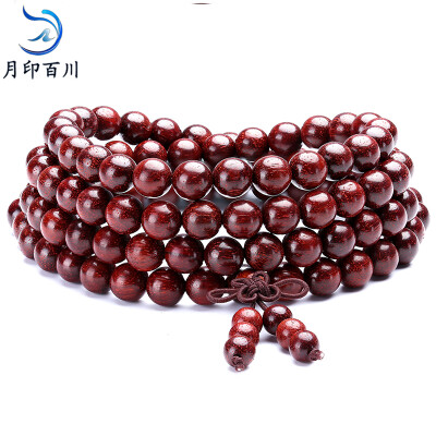 

Moon India mountains old material lobular red sandalwood 108 hand string men and women multi-layer wooden ornaments Buddha beads bracelet 6mm