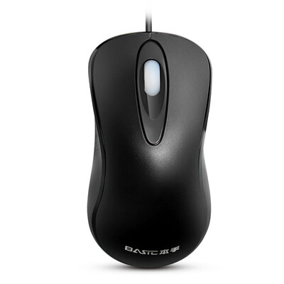 

966 mouse USB cable video game mouse all black