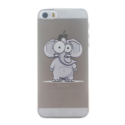 

Elephant Pattern Soft Thin TPU Rubber Silicone Gel Case Cover for IPHONE 5/5S/5SE